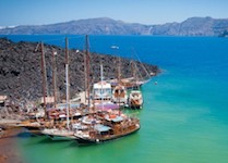 Santorini hot springs
