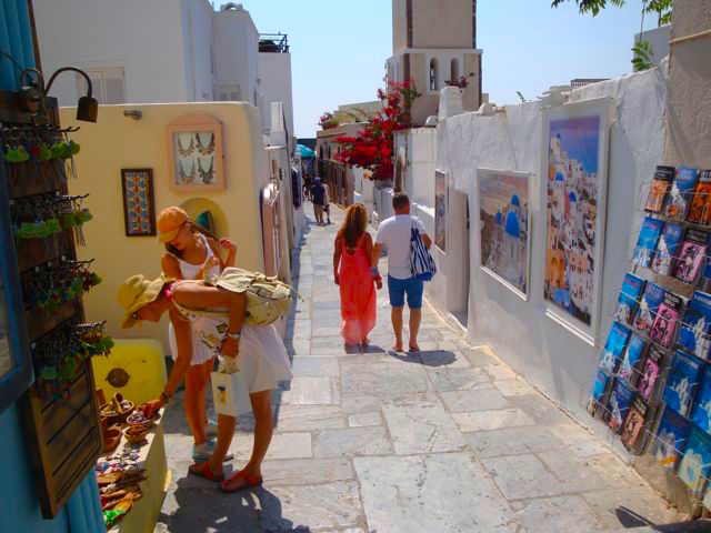 Shopping in Santorini