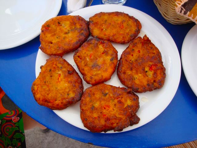 Santorini tomato keftedes