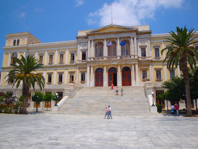 Town Hall, Hermoupolis, Syros, Cyclades Islands, Greece