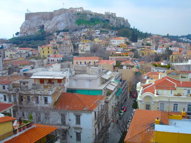Acropolis, winter in Athens