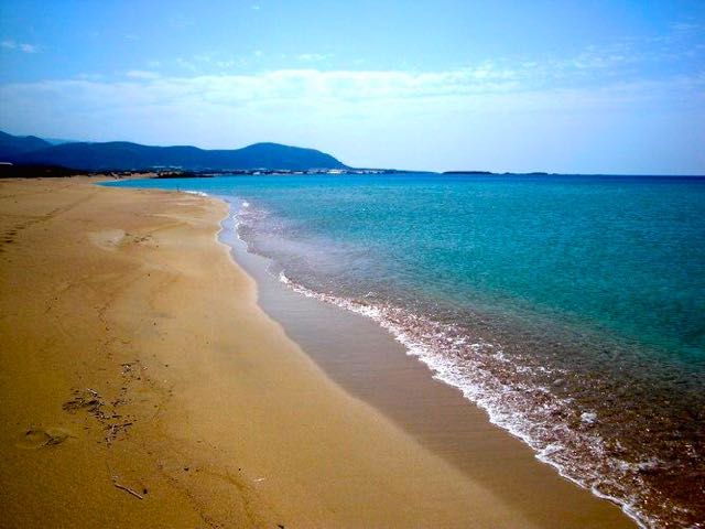 Falasarna Beach in Crete in Winter