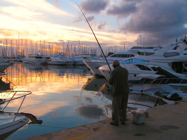 Kalamaki Harbor in winter